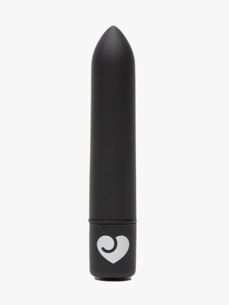 Lovehoney Magic Bullet black bullet vibrator on light gray background