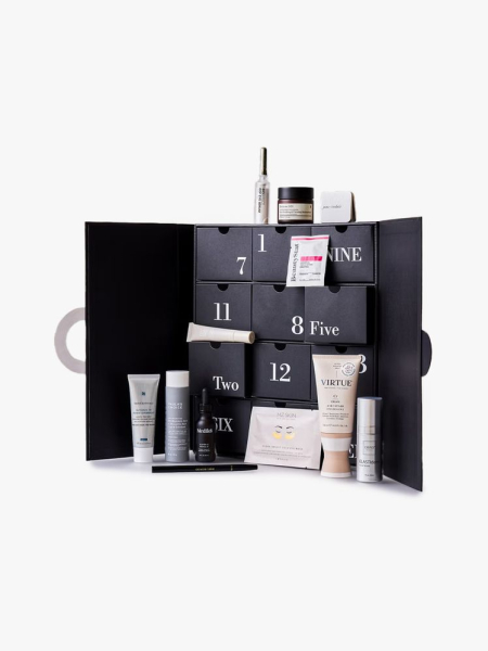 Best of Dermstore 12 Days of Beauty in branded components on a light gray background